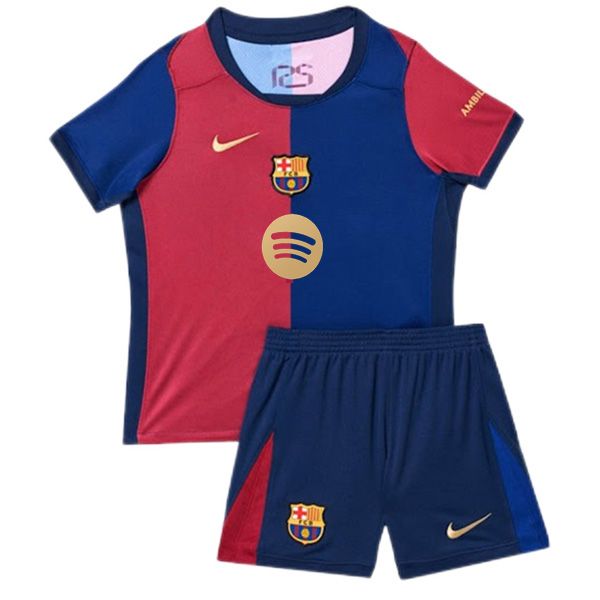 24-25 Barcelona Home New Logo Jersey Kids Kit
