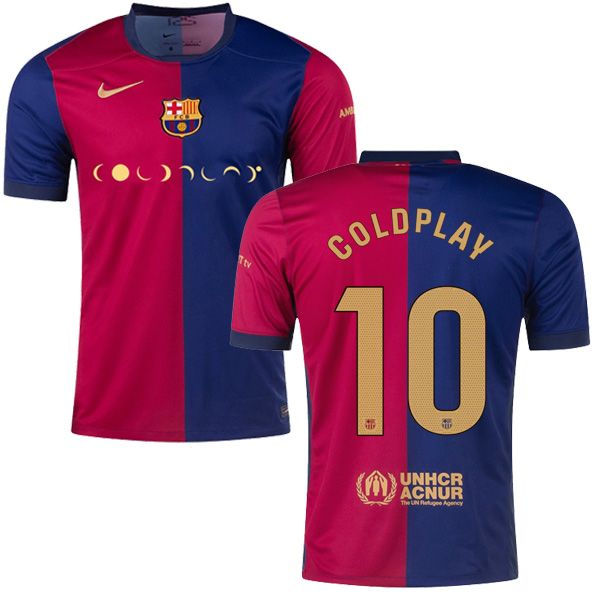 24-25 Barcelona Home COLDPLAY  10  Coldplay El Clasico Kit