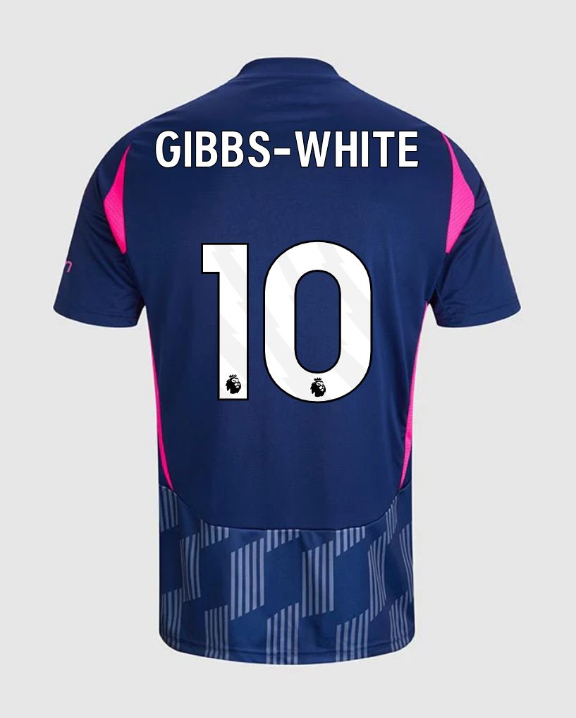 Nottingham Forest Away Gibbs-White 10 Jersey 24-25