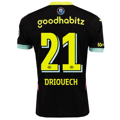24-25 PSV Eindhoven Driouech 21 Away Jersey