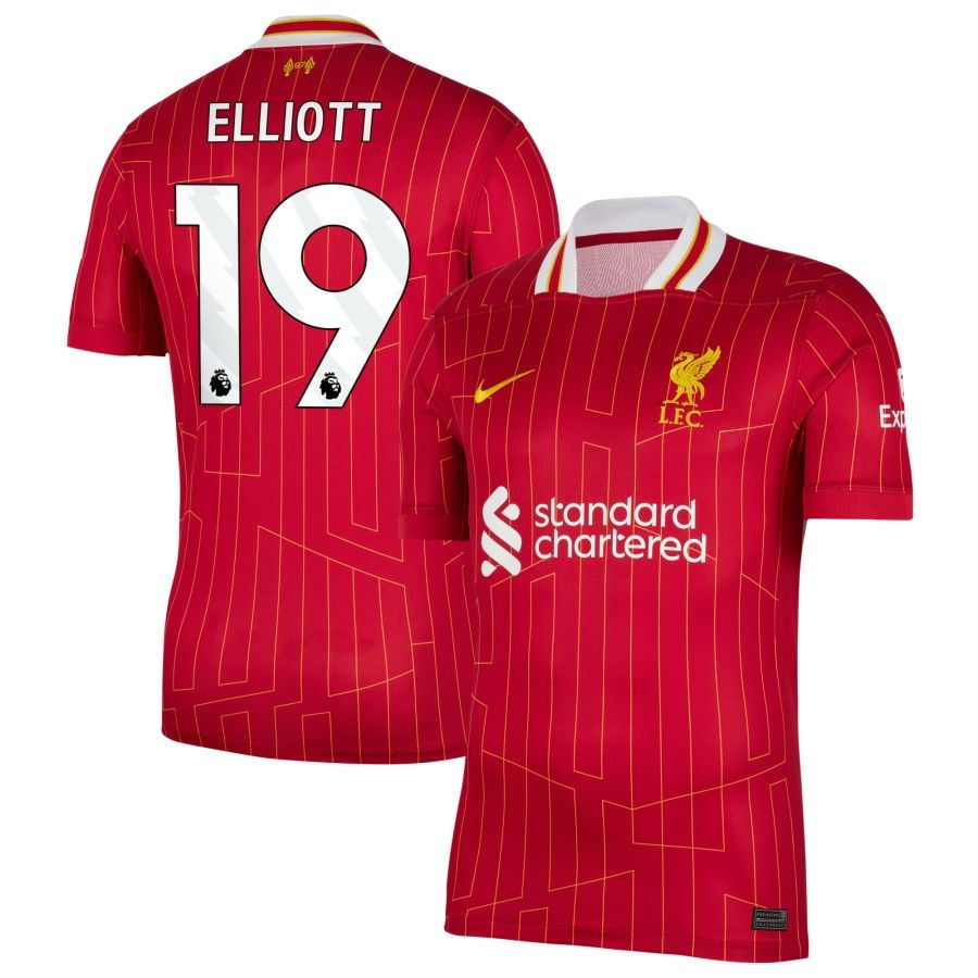 24-25 Liverpool Elliott 19 Home Jersey