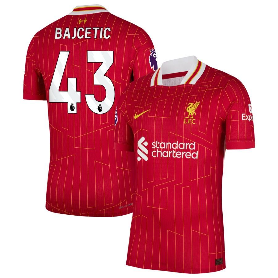 24-25 Liverpool Bajcetic 43 Home Jersey (Player Version)