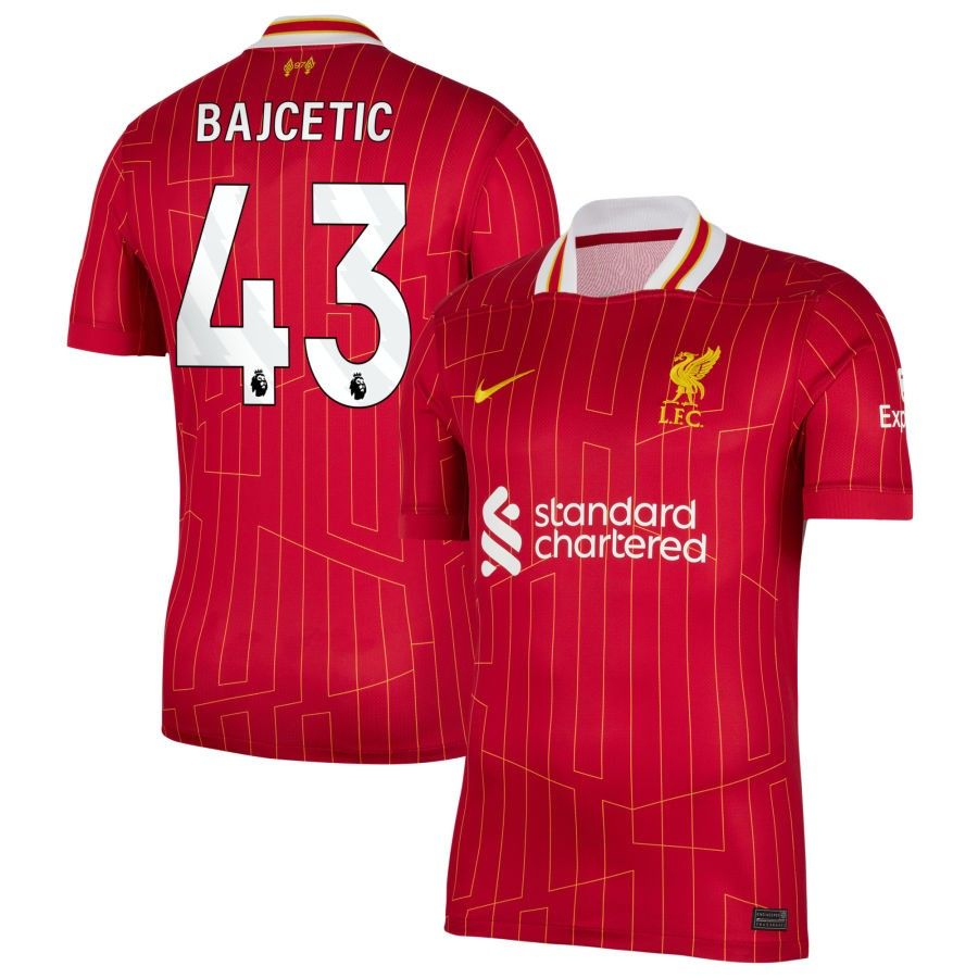24-25 Liverpool Bajcetic 43 Home Jersey