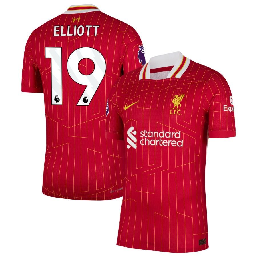 24-25 Liverpool Elliott 19 Home Jersey (Player Version)
