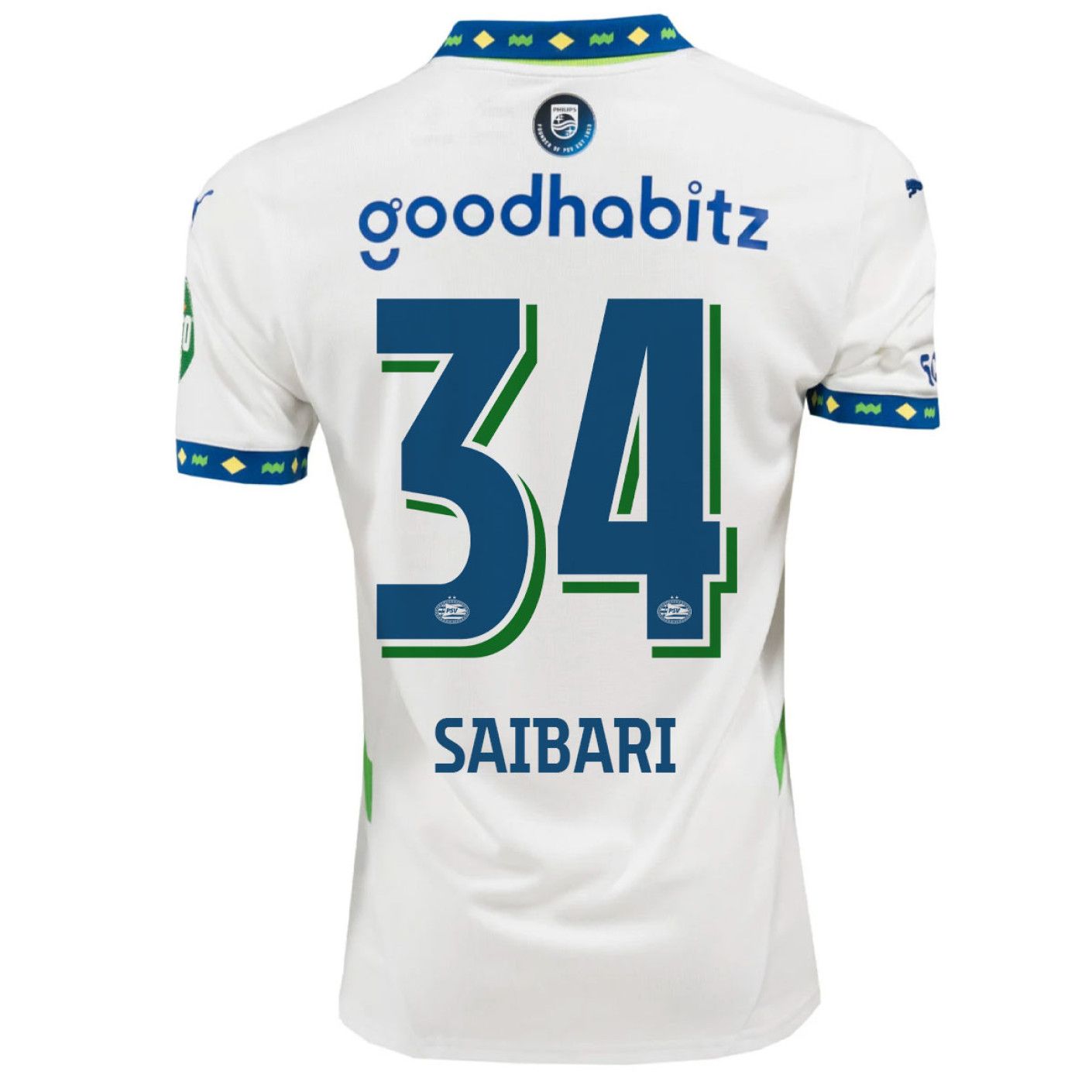 24-25 PSV Eindhoven Saibari 34 Third Jersey
