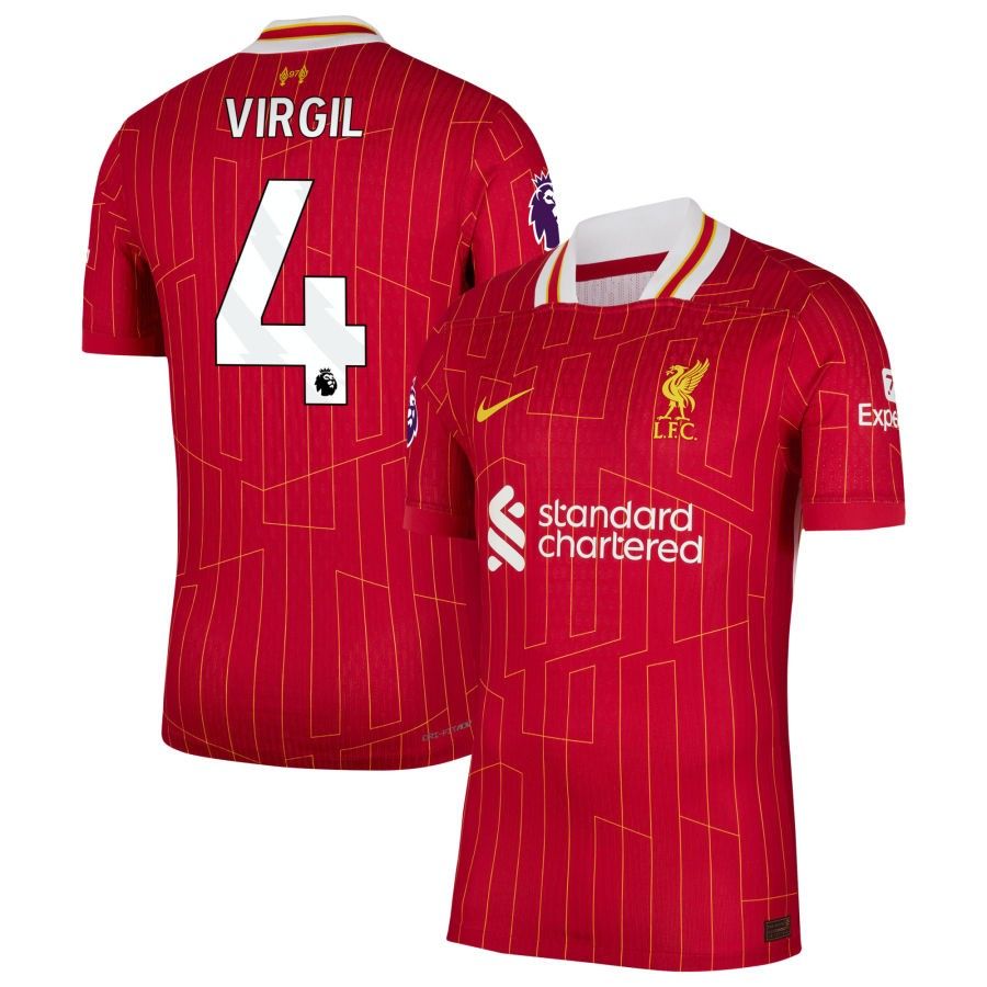 24-25 Liverpool Virgil 4 Home Jersey (Player Version)