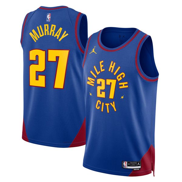 23-24 Denver Nuggets Jordan Blue Statement Jersey Jamal Murray 27