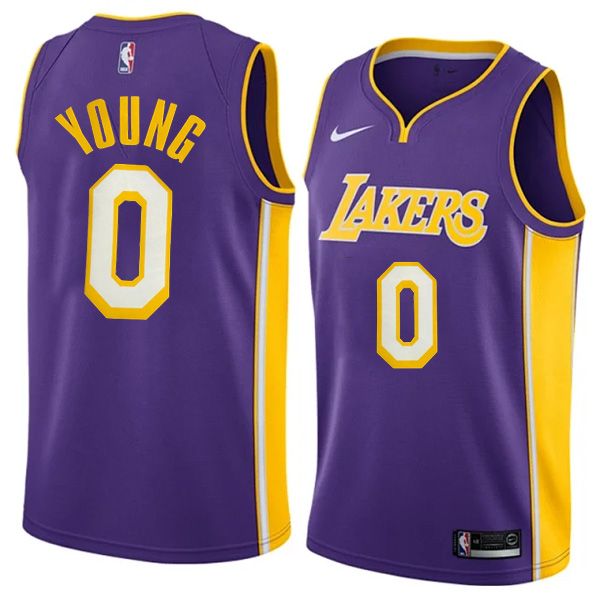 Los Angeles Lakers Nike Purple Swingman Jersey Nick Young 0