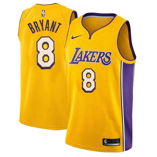 Los Angeles Lakers Swingman Gold Icon Edition Jersey Kobe Bryant 8