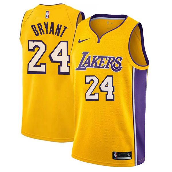 Los Angeles Lakers Swingman Gold Icon Edition Jersey Kobe Bryant 24