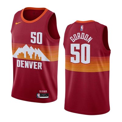 21-22 Mens Denver Nuggets Jamal Aaron Gordon 50 Red Swingman Jersey