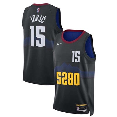 23-24 Denver Nuggets Black Unisex Swingman Jersey Nikola Jokic 15