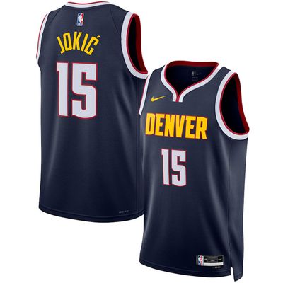 23-24 Denver Nuggets Navy Swingman Association Jersey Nikola Jokic 15