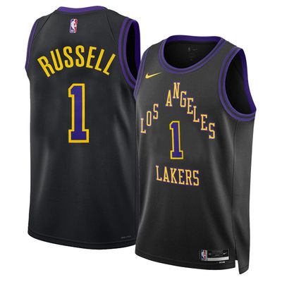 23-24 Los Angeles Lakers City Edition Black Jersey D’Angelo Russell 1