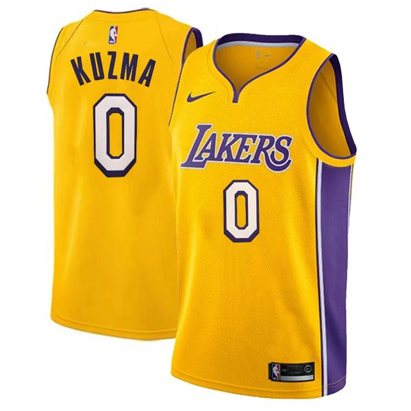 Los Angeles Lakers Swingman Gold Icon Edition Jersey Kyle Kuzma 0