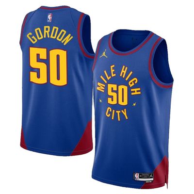 23-24 Denver Nuggets Jordan Blue Statement Jersey Aaron Gordon 50