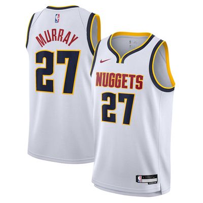23-24 Denver Nuggets White Swingman Association Jersey Jamal Murray 27