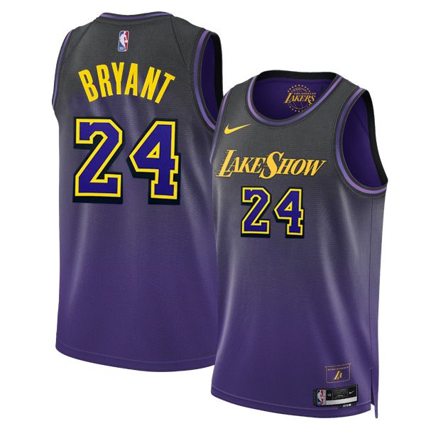 24-25 Los Angeles Lakers Purple City Edition Swingman Jersey Kobe Bryant 24