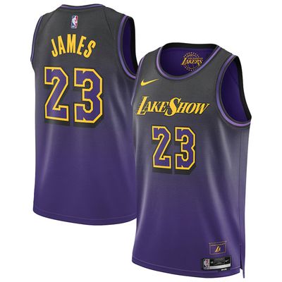 24-25 Los Angeles Lakers Purple City Edition Swingman Jersey LeBron James 23