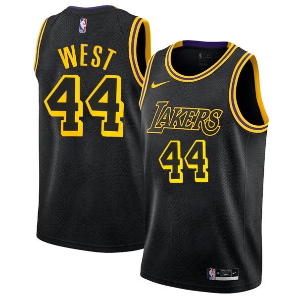 Los Angeles Lakers Black Mamba City Swingman Jersey Jerry West 44