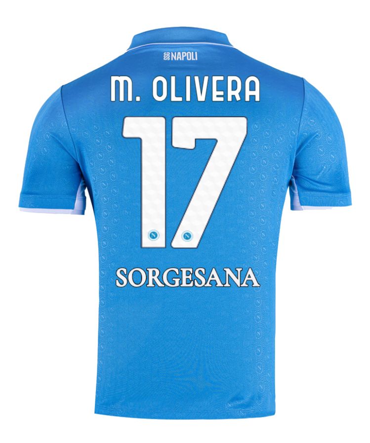 24-25 Napoli Home 17 M. Olivera Jersey