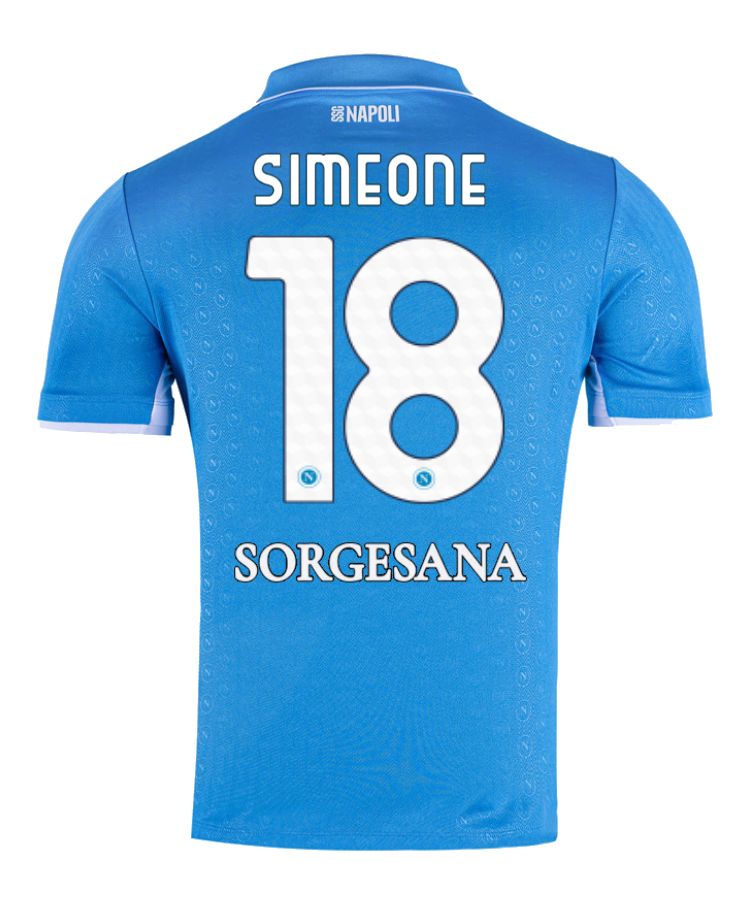 24-25 Napoli Home 18 Simeone Jersey