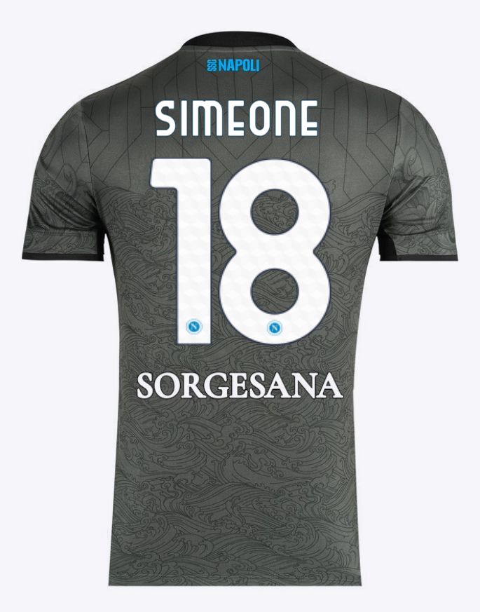 24-25 Napoli Third 18 Simeone Jersey