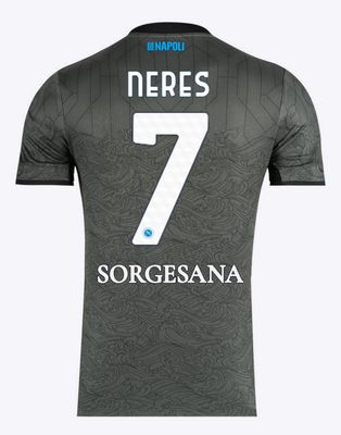 24-25 Napoli Third 7 Neres Jersey