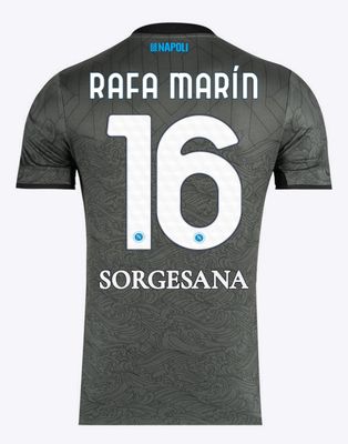 24-25 Napoli Third 16 Rafa Marín Jersey