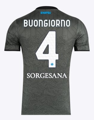 24-25 Napoli Third 4 Buongiorno Jersey