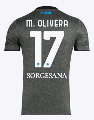 24-25 Napoli Third 17 M. Olivera Jersey