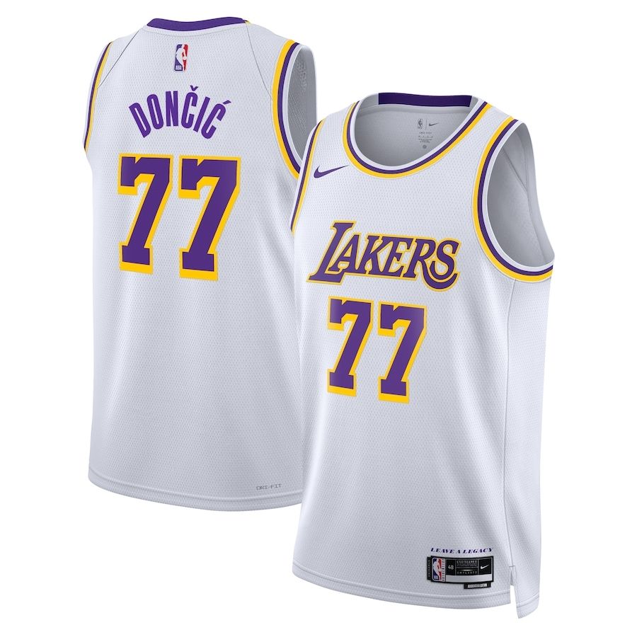  Los Angeles  Luka Dončić   77 Association Edition Swingman Jersey