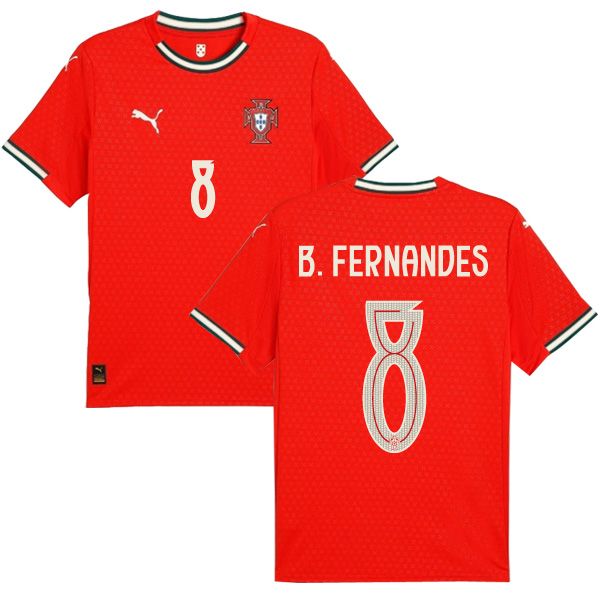 2025 Portugal Home B. Fernandes 8 Jersey