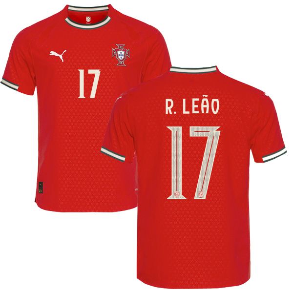 2025 Portugal Home R. Leão 17 Jersey (Player Version)