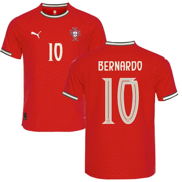 2025 Portugal Home Bernardo 10 Jersey (Player Version)
