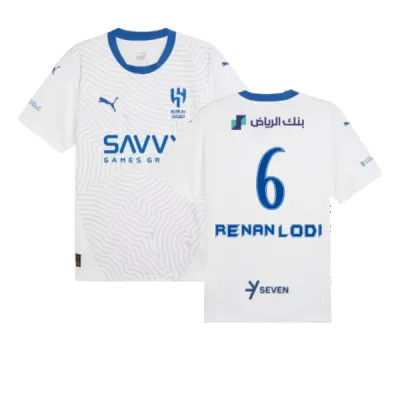 2024-2025 Al Hilal Away Renan Lodi 6 Jersey
