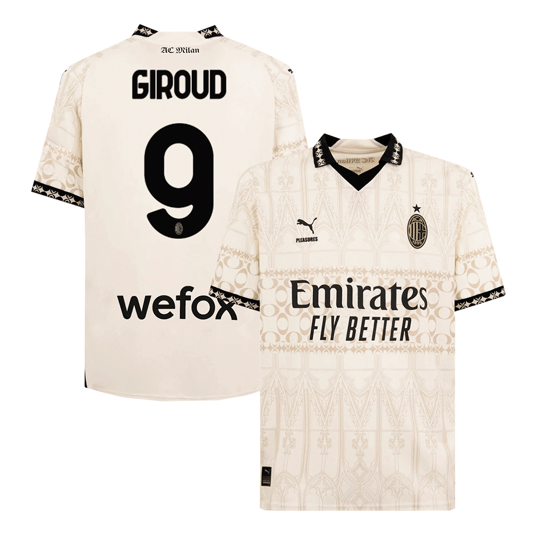 AC Milan X Pleasures Olivier Giroud #9 Jersey Light 2023/24