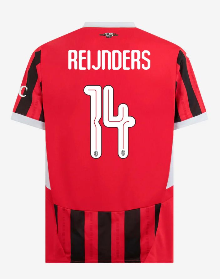 24-25 AC Milan Home 14 Reijnders Champions League Jersey