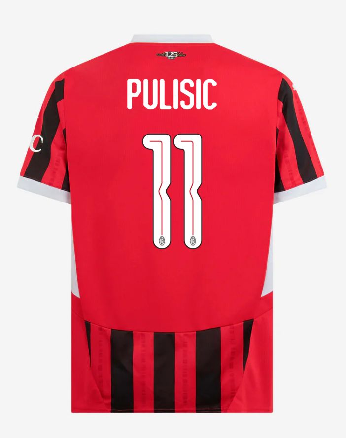 24-25 AC Milan Home 11 Pulisic Champions League Jersey
