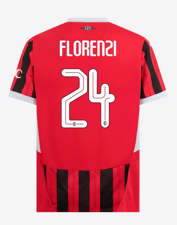 24-25 AC Milan Home 24 Florenzi Champions League Jersey