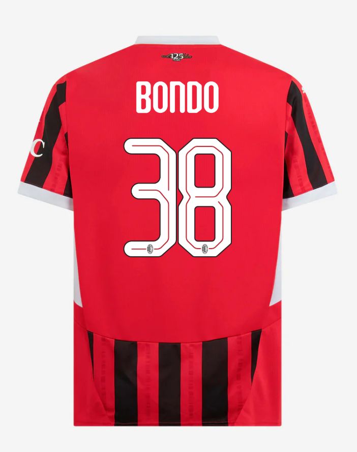 24-25 AC Milan Home 38 Bondo Champions League Jersey