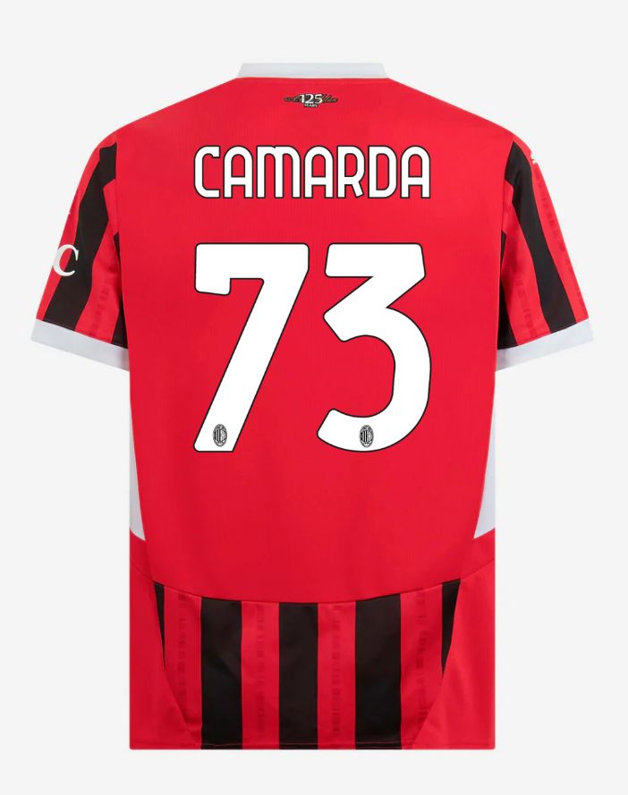 24-25 AC Milan Home 73 Camarda Serie A Jersey