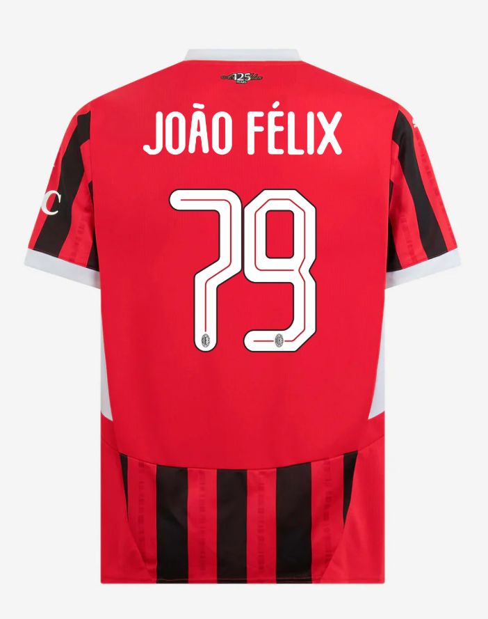 24-25 AC Milan Home 79 João Félix Champions League Jersey