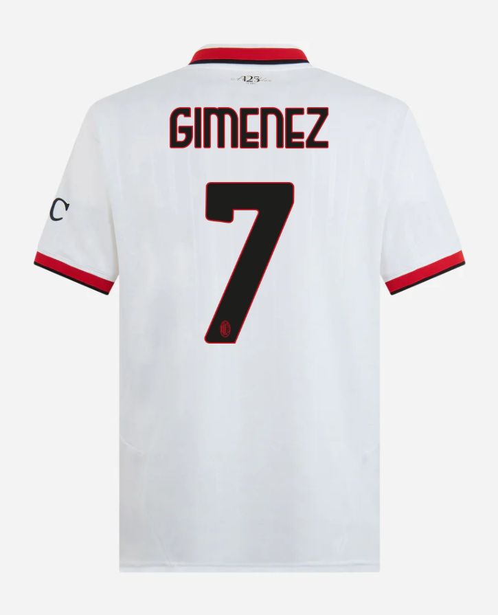 24-25 AC Milan Away 7 Gimenez Serie A Jersey
