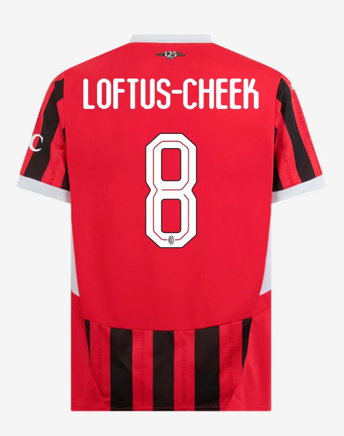 24-25 AC Milan Home 8 Loftus-Cheek Champions League Jersey