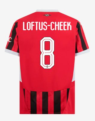 24-25 AC Milan Home 8 Loftus-Cheek Champions League Jersey