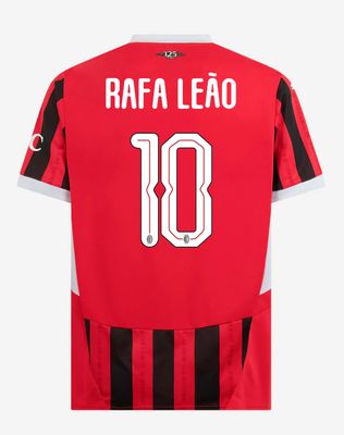 24-25 AC Milan Home 10 Rafa Leão Champions League Jersey