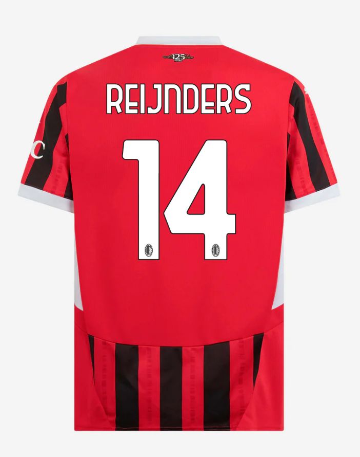 24-25 AC Milan Home 14 Reijnders Serie A Jersey