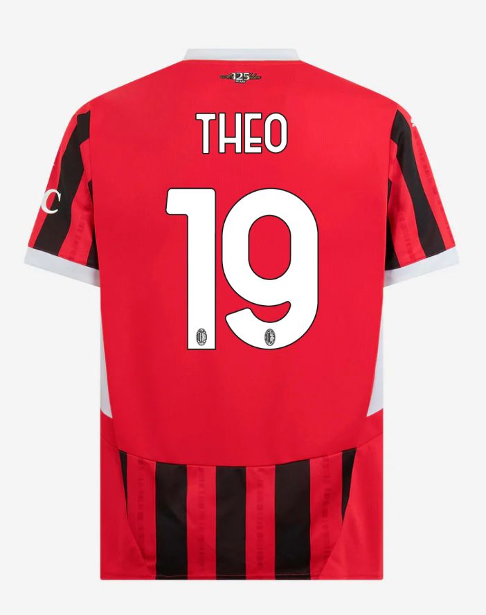 24-25 AC Milan Home 19 THEO Serie A Jersey