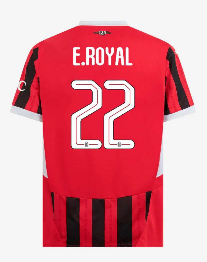24-25 AC Milan Home 22 E.Royal Champions League Jersey